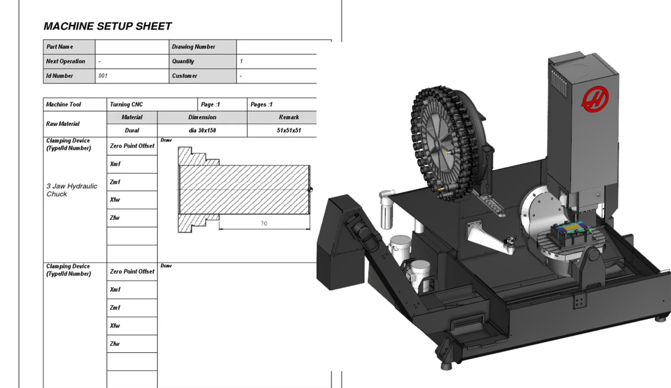 Setup Sheets & Operation Support
