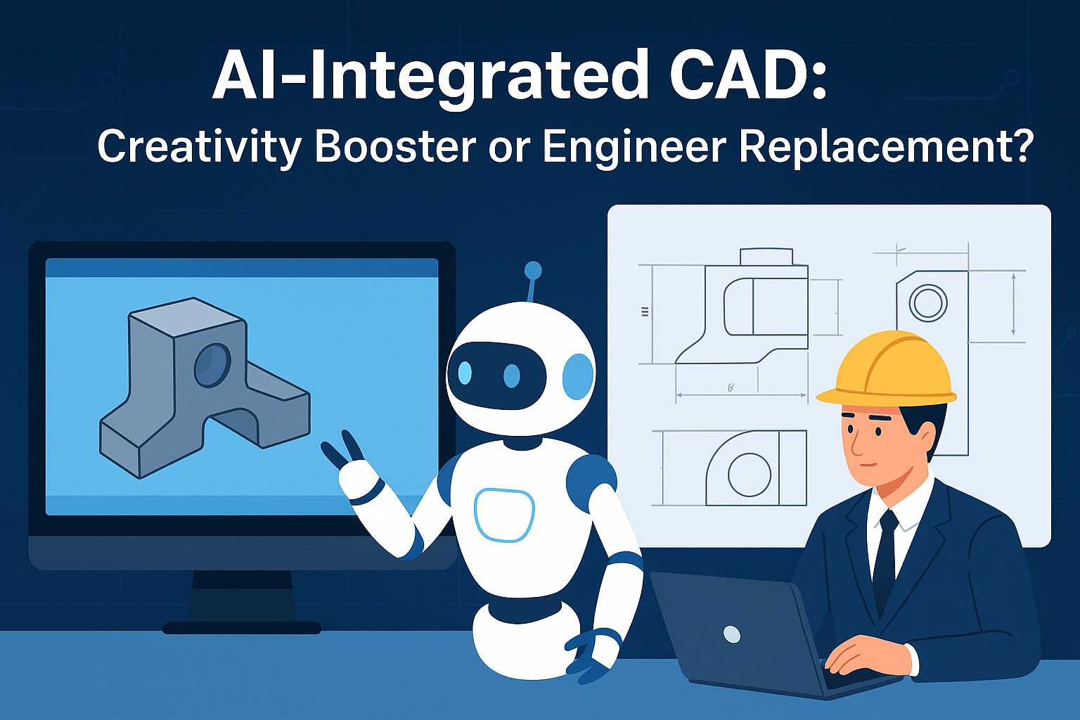 AI-Integrated CAD: A Creative Assistant or a Replacement for Engineers?