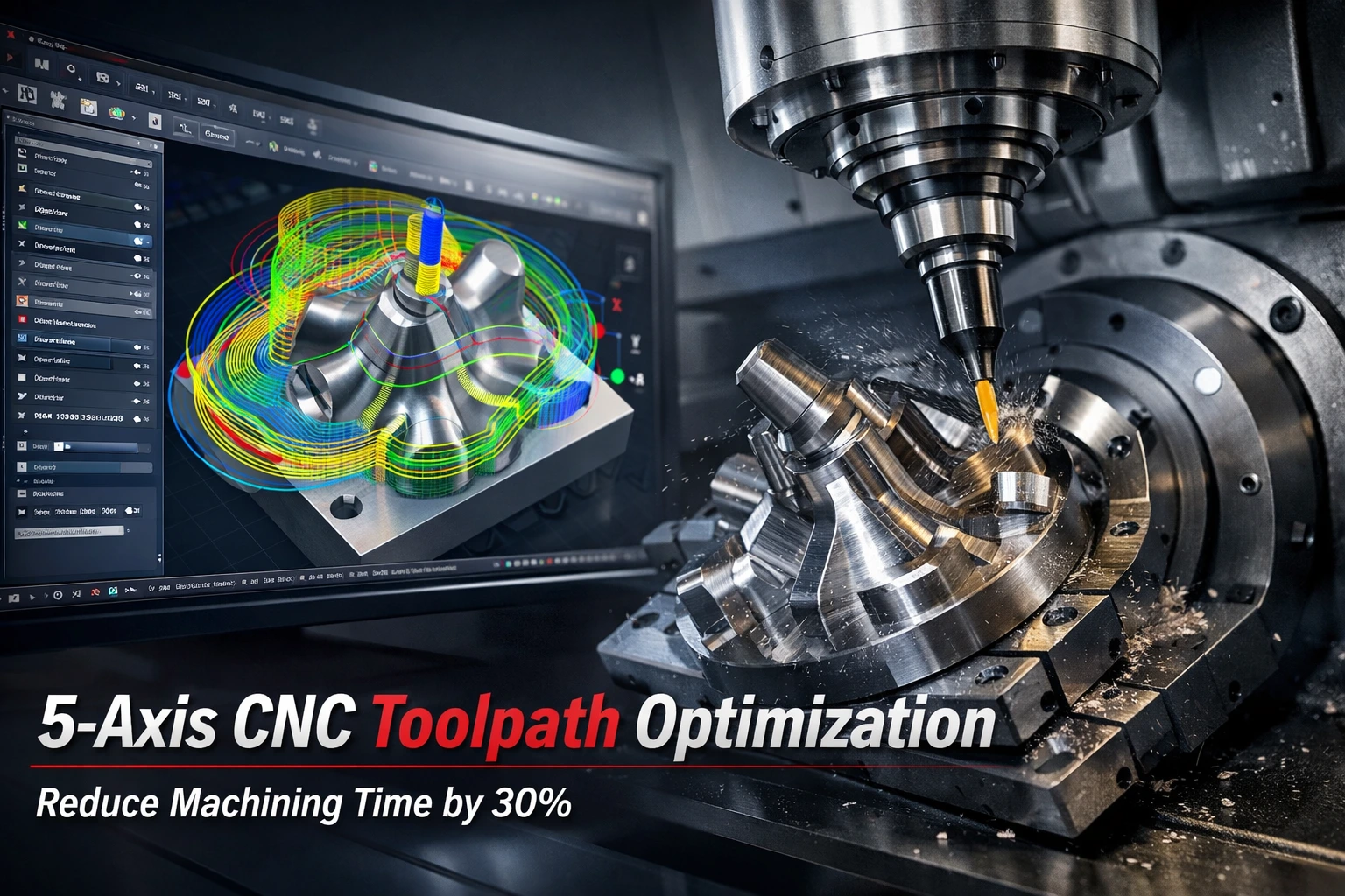 Giảm 30% Thời gian Gia công: Bí quyết Tối ưu Đường chạy Dao (Toolpath) CNC 5 Trục từ TASVINA