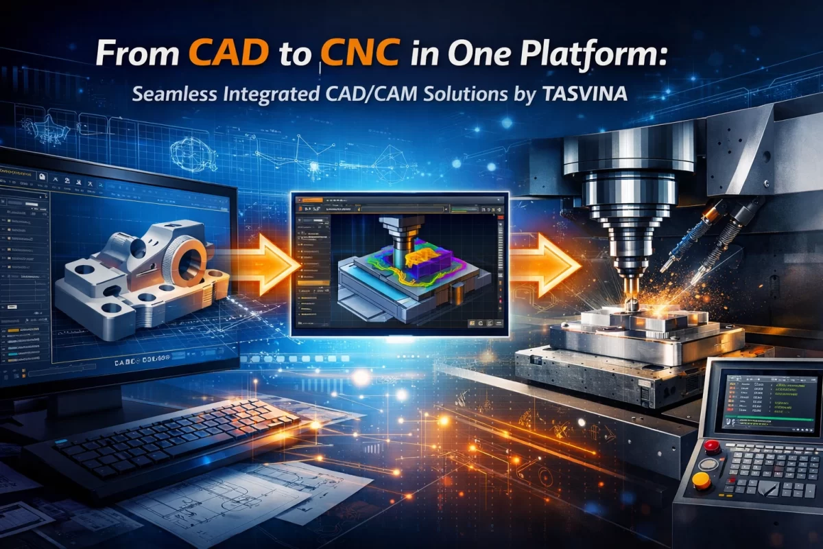 Từ CAD đến Máy CNC Chỉ trong Một Nền tảng: Giải pháp Tích hợp CAD/CAM Liền mạch của TASVINA