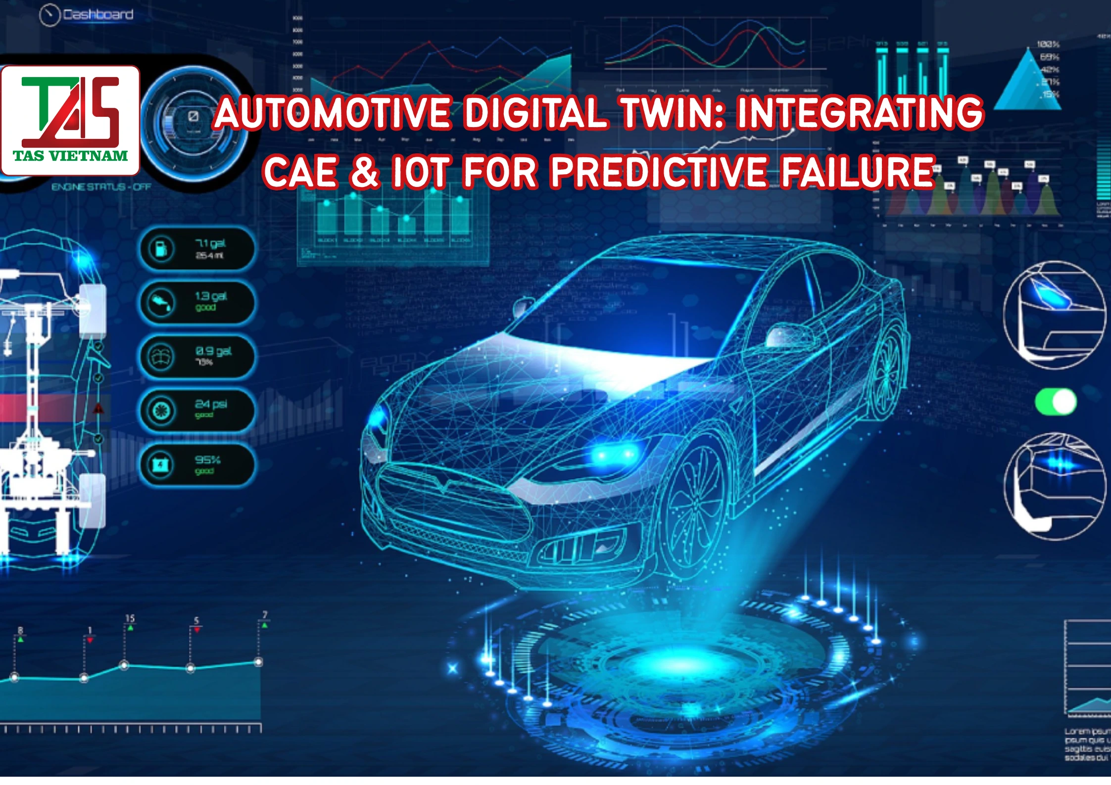 (Tiếng Việt) Digital Twin Ô tô: Kết nối Mô phỏng CAE với Dữ liệu IoT để Dự đoán Hỏng hóc Chính Xác