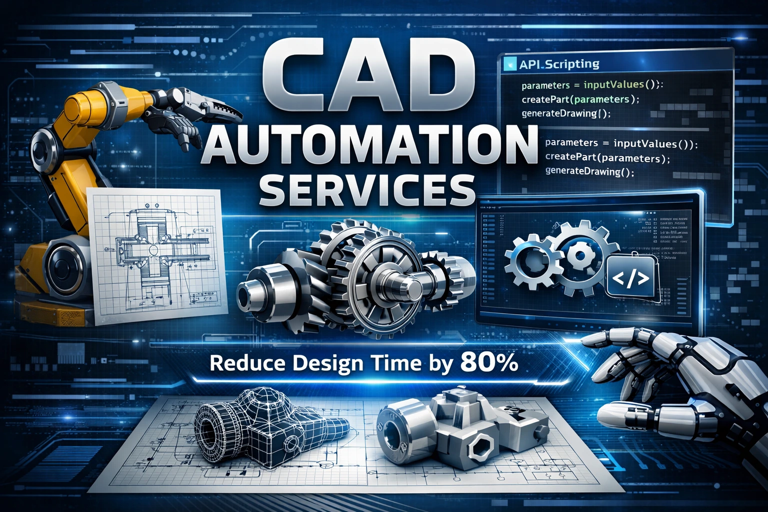 Dịch vụ Tự động hóa Thiết kế (CAD Automation): Lập trình API giúp rút ngắn thời gian vẽ lặp lại