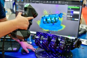 Quét 3D chi tiết công nghiệp tạo dữ liệu point cloud