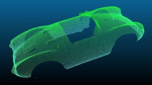 Dữ liệu Point Cloud và Mesh từ quá trình quét 3D chi tiết BIW