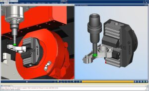 CAM Simulation phát hiện va chạm giữa dao cắt, holder và đồ gá máy CNC